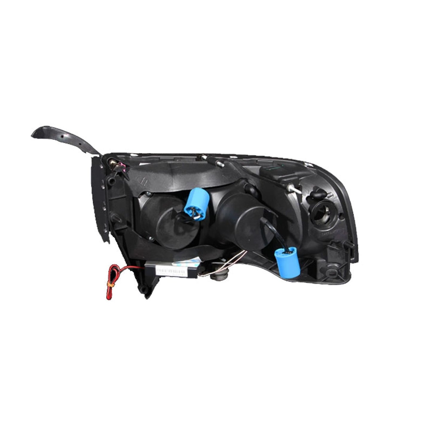Anzo USA | Projector Headlight Set w/Halo Clear Lens Black Housing RX Halo Pair | Fits Ram 1500 | 111065
