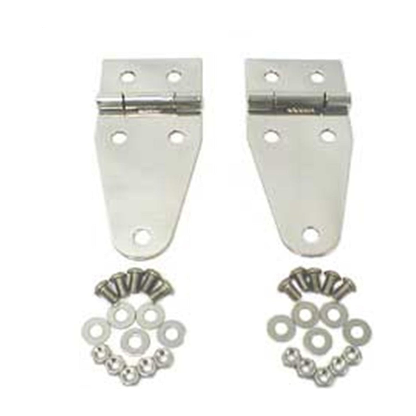 RUGGED RIDGE | 11111.01 | Hood Hinges, 76-95 Jeep Cj & Wrangler, Stainless