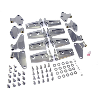 RUGGED RIDGE | 11111.21 | Door Hinge Kit, Stainless Steel; 07-18 Jeep Wrangler Jku