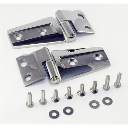 RUGGED RIDGE | 11111.22 | Hood Hinge Kit, Stainless Steel; 07-18 Jeep Wrangler Jk