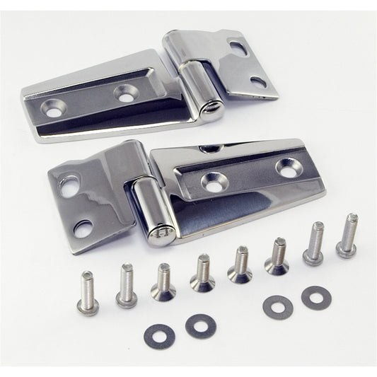 RUGGED RIDGE | 11111.22 | Hood Hinge Kit, Stainless Steel; 07-18 Jeep Wrangler Jk