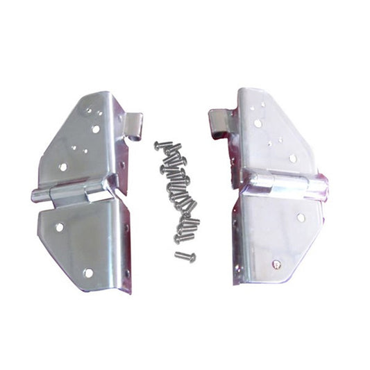 RUGGED RIDGE | 11112.01 | Windshield Hinges, 76-95 Jeep Cj & Wrangler, Stainless
