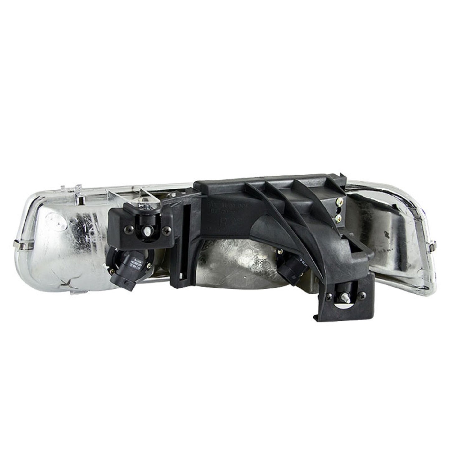 Anzo USA | Crystal Headlight Set Clear Lens Black Housing Pair | Fits Silverado 1500 | 111155