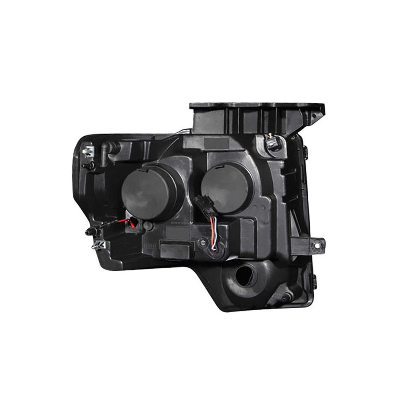Anzo USA | Projector Headlight Set w/Halo Clear Lens Black Housing RX Halo w/LED Parking/Projector/Halo Pair | Fits F-150 | 111161