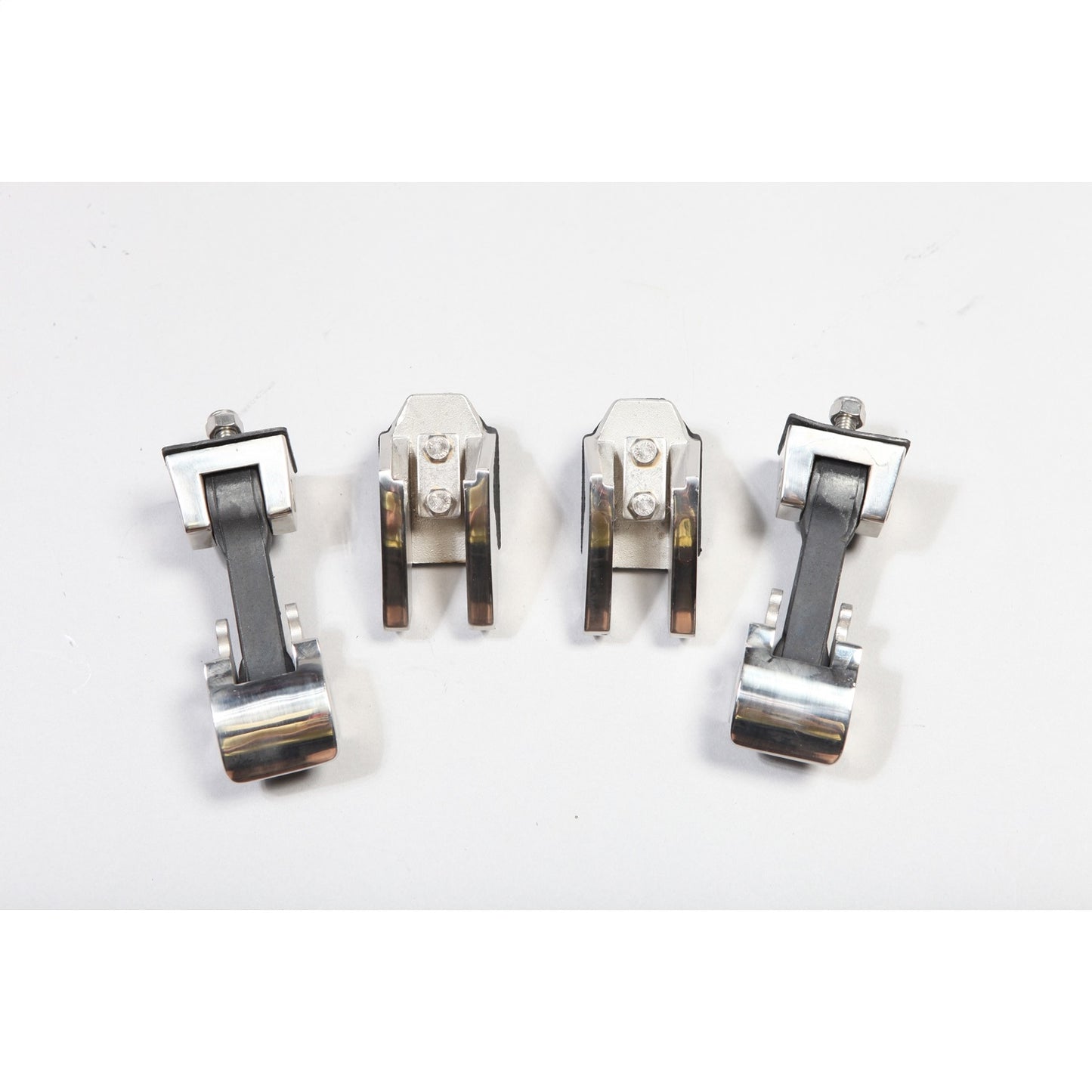 RUGGED RIDGE | 11116.06 | Hood Catch Set, Stainless Steel Jk Wrangler 07-16