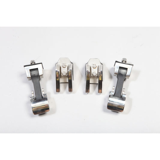 RUGGED RIDGE | 11116.06 | Hood Catch Set, Stainless Steel Jk Wrangler 07-16