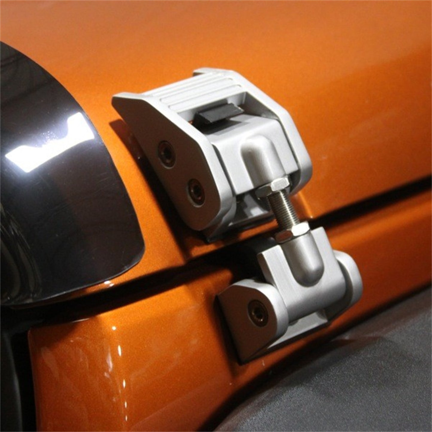 RUGGED RIDGE | 11116.07 | Hood Catches,Silver, 07-16 Jeep Wrangler(Jk)