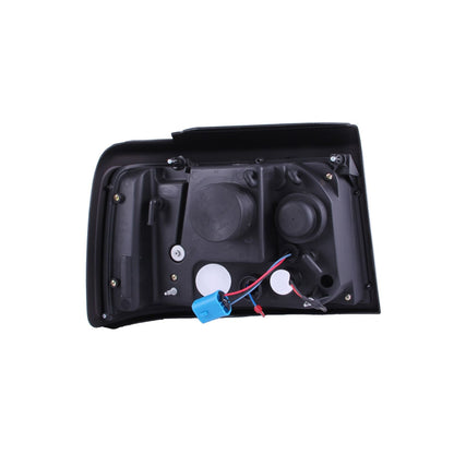 Anzo USA | Projector Headlight Set w/Halo Clear Lens Black Housing w/LED Bar/Parking/Projector/Halo Pair | Fits F-150 | 111184