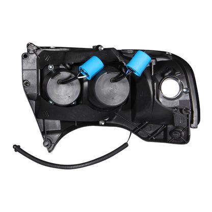 Anzo USA | Projector Headlight Set w/Halo Clear Lens Black Housing w/LED Parking/Projector/Halo Pair | Fits Ram 1500 | 111196