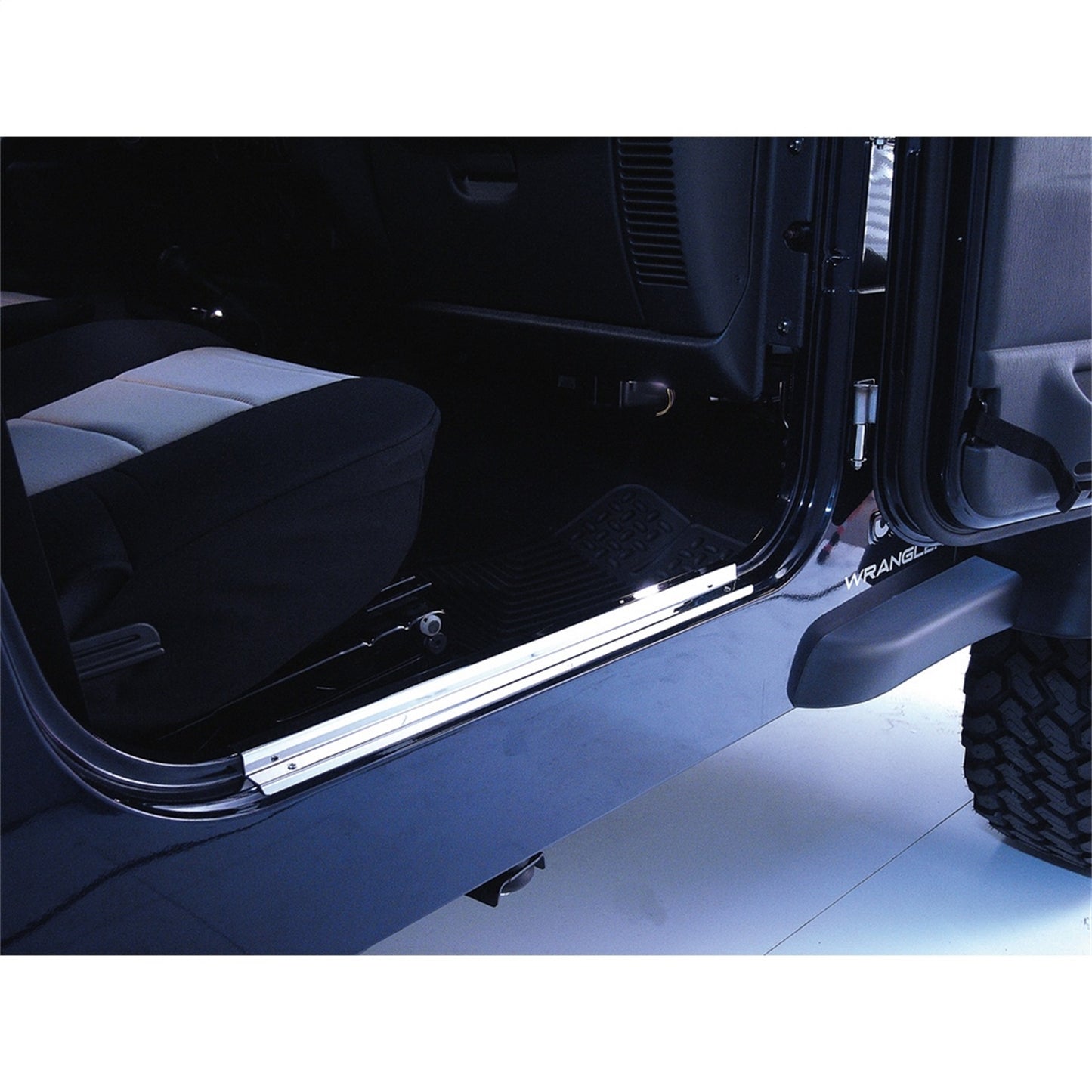 RUGGED RIDGE | 11119.03 | Entry Guards, Stainless, 97-06 Jeep Wrangler, Pair