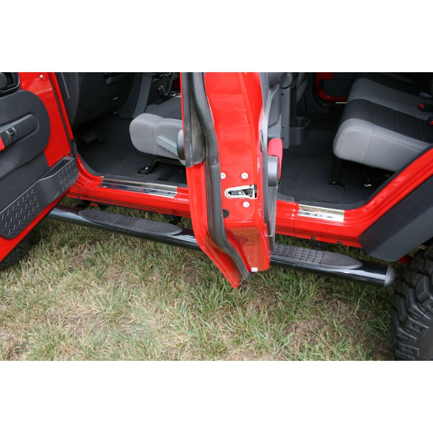 RUGGED RIDGE | 11119.05 | Entry Guard Pair Stainless Steel Jk Wrangler 4Dr 3M Tape 07-16
