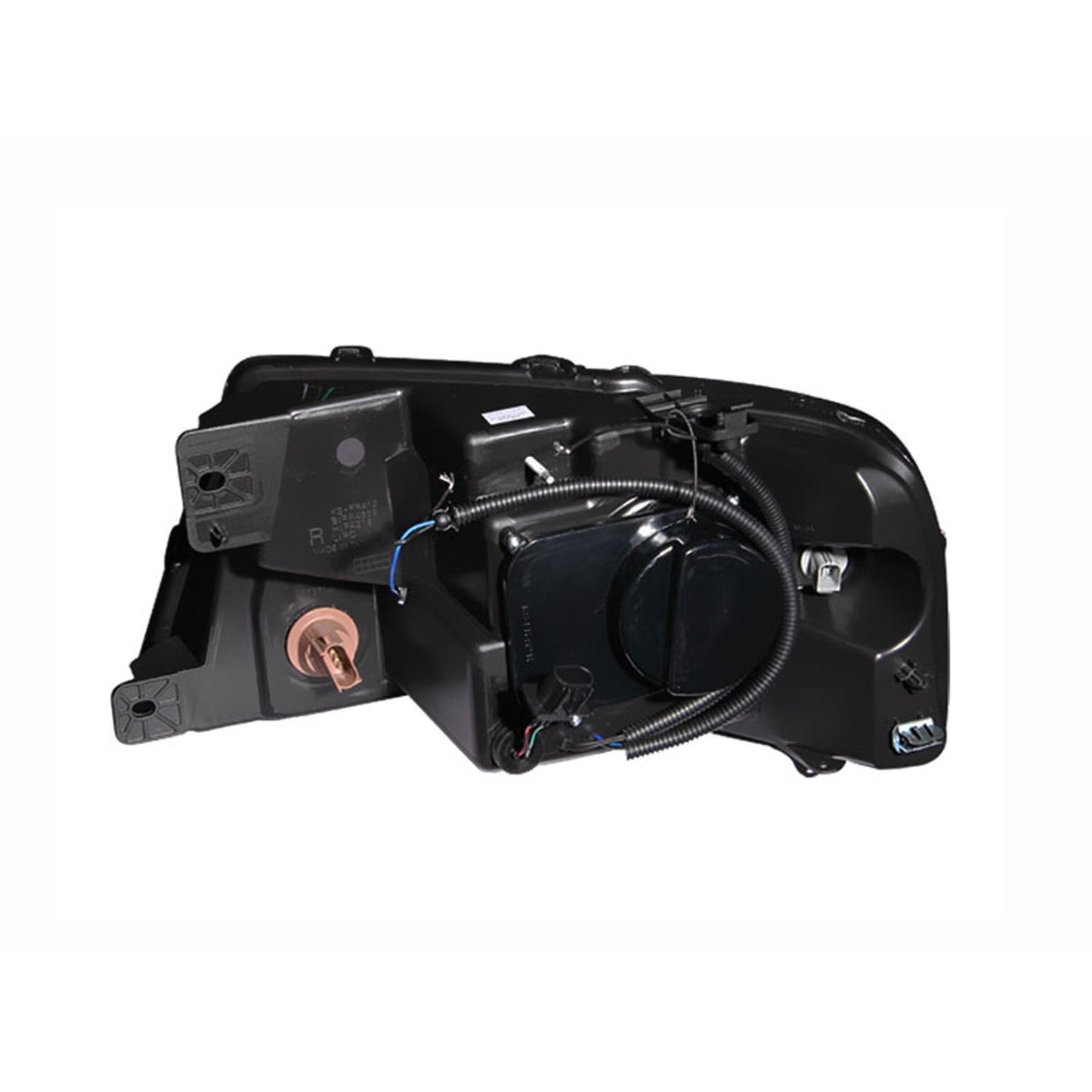 Anzo USA | Projector Headlight Set w/Halo Clear Lens Chrome Housing G2 Pair w/LED Strip | Fits F-150 | 111203