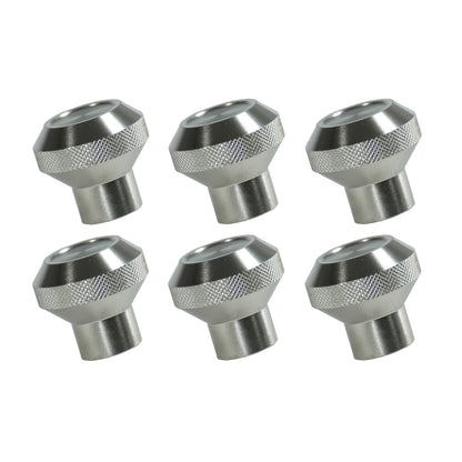 RUGGED RIDGE | 11126.01 | Billet Stainless Dash Knob Set, Clear Coated, 76-86 Cj