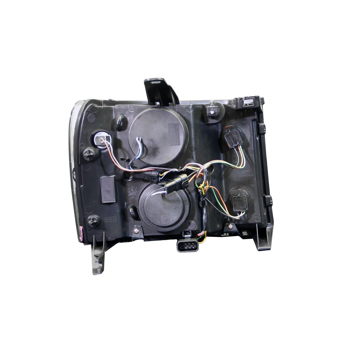 Anzo USA | Projector Headlight Set Clear Lens Black Housing w/U-Bar Pair | Fits Sierra 1500 | 111284