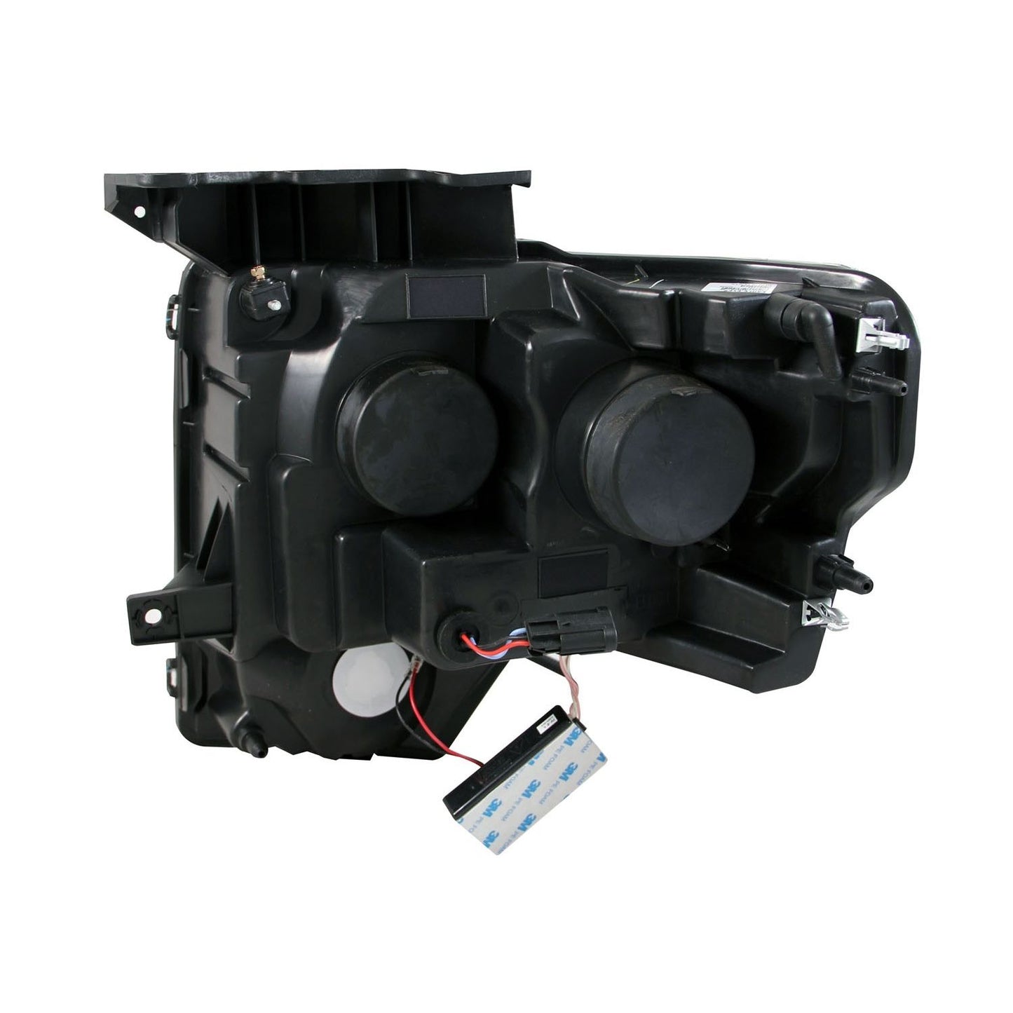 Anzo USA | Projector Headlight Set w/Halo Clear Lens Black Housing Pair G2 CCFL | Fits F-150 | 111298
