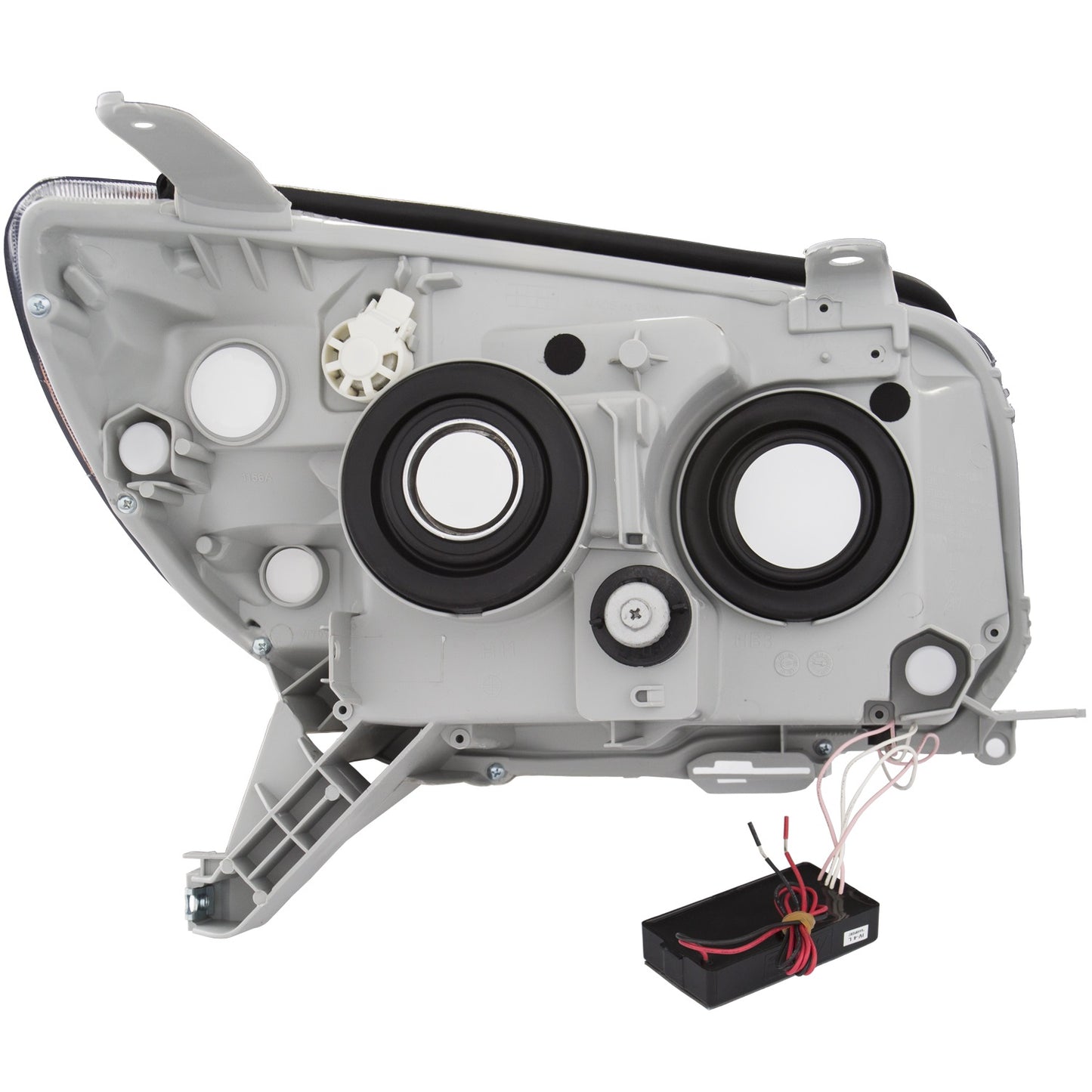 Anzo USA | Projector Headlight Set Clear Lens Chrome Housing w/U-Bar Pair | Fits 4Runner | 111321