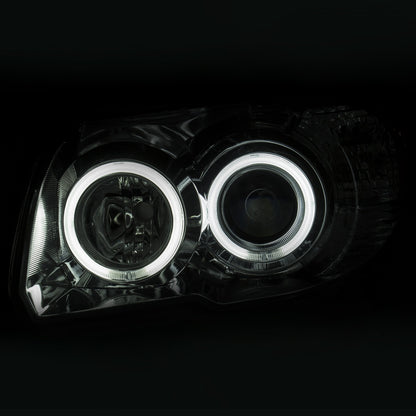 Anzo USA | Projector Headlight Set Clear Lens Chrome Housing w/U-Bar Pair | Fits 4Runner | 111321