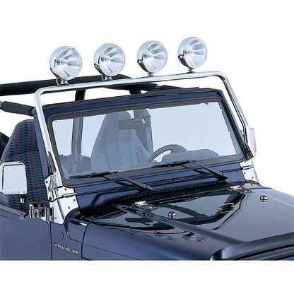 RUGGED RIDGE | 11138.01 | Full Frame Light Bar, Stainless, 97-06 Wrangler