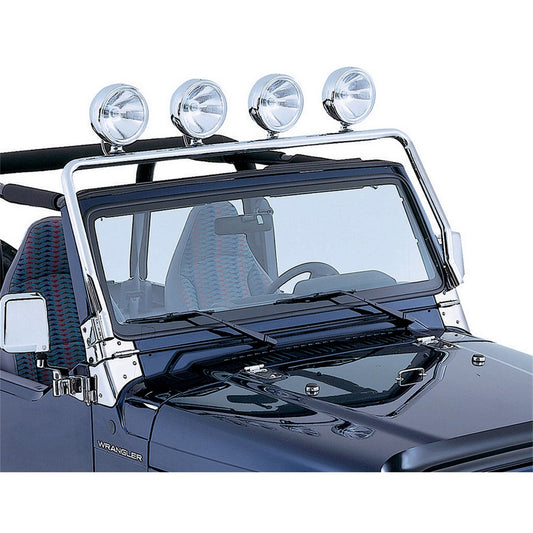 RUGGED RIDGE | 11138.01 | Full Frame Light Bar, Stainless, 97-06 Wrangler