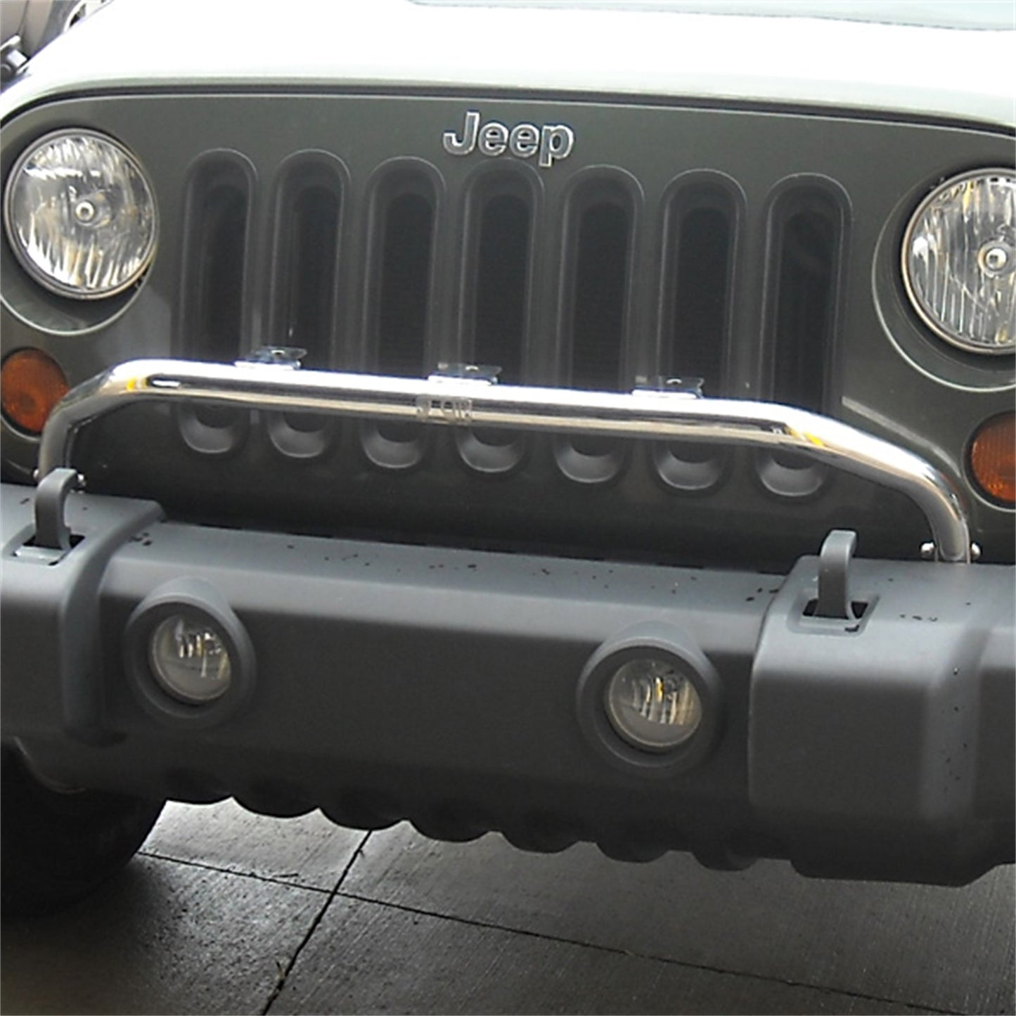 RUGGED RIDGE | 11138.2 | Light Bar Bumper Mounted,Polished Stainless Steel, Jeep Wrangler(Jk)07-16