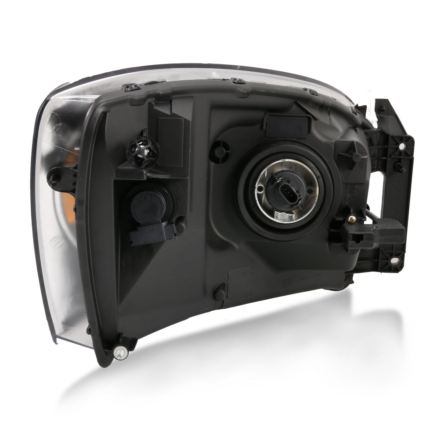 Anzo USA | Crystal Headlight Set Clear Lens Black w/Amber Housing Pair | Fits Ram 1500 | 111427