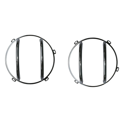 RUGGED RIDGE | 11142.04 | Euro Guard Headlight Stainless Steel Jk Wrangler 07-16,Pair