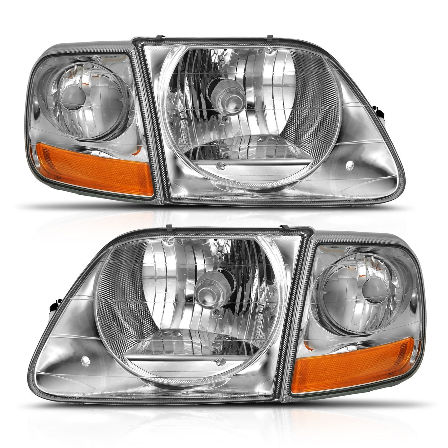 Anzo USA | Crystal Headlight Set Clear Lens w/Parking Light G2 | Fits F-150 | 111438