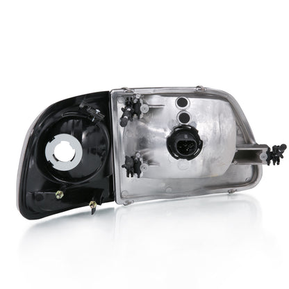 Anzo USA | Crystal Headlight Set Clear Lens w/Parking Light G2 | Fits F-150 | 111438