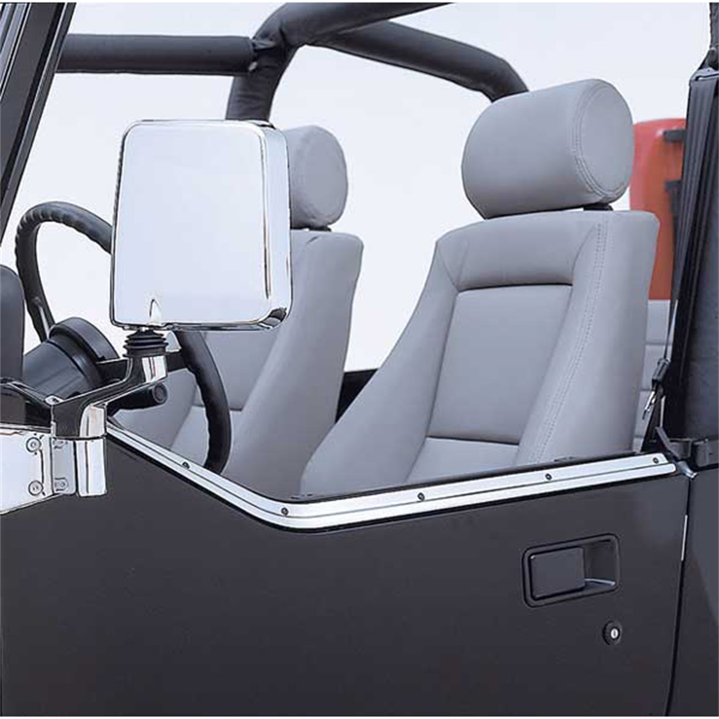 RUGGED RIDGE | 11146.01 | Half Door Retaining Channel 87-95 Jeep Wrangler, Stainless