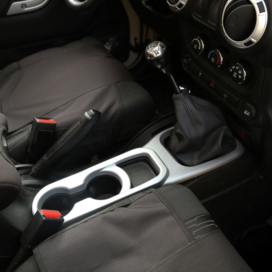 RUGGED RIDGE | 11152.23 | Center Cup Console,Brushed Silver,Manual,11-16 Jeep Wrangler