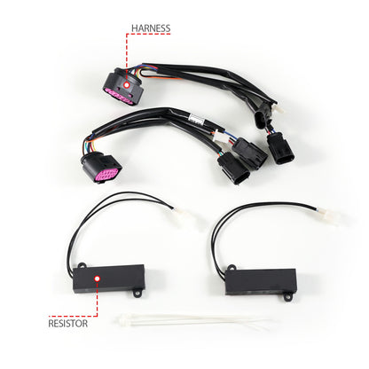 Anzo USA | LED Projector Headlight LED Square Dual Square Projector w/Light Bar Switchback Black Housing | Fits Ram 1500 | 111595