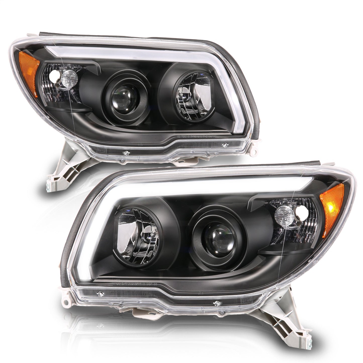 Anzo USA | LED Projector Headlight Black | Fits 4Runner | 111616