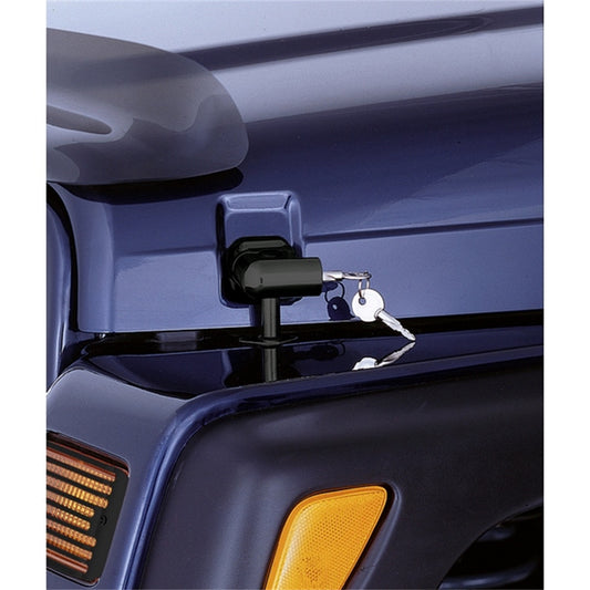 RUGGED RIDGE | 11210.1 | Locking Hood Catch Kit, 97-06 Jeep Wrangler, Black