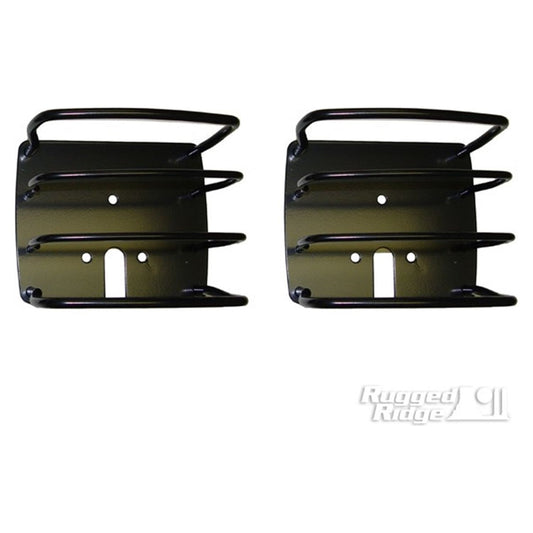 RUGGED RIDGE | 11226.01 | Euro Tail Light Guard Pair, Black, 76-06 Cj/Wrangler