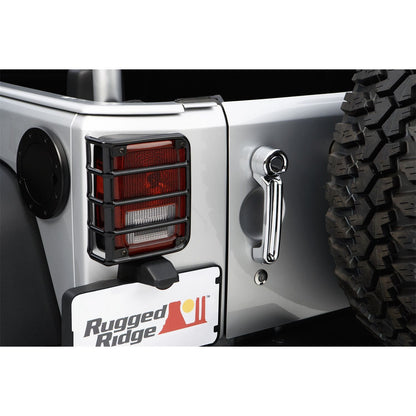RUGGED RIDGE | 11226.02 | Euro Guard Pair Tail Light Black Jk Wrangler Oe Style 07-18
