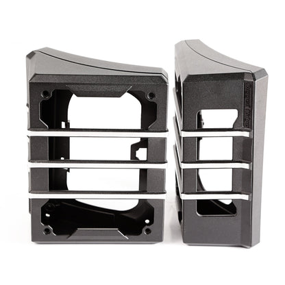 RUGGED RIDGE | 11226.04 | Elite Tail Light Guards, Brushed Black; 07-17 Jk