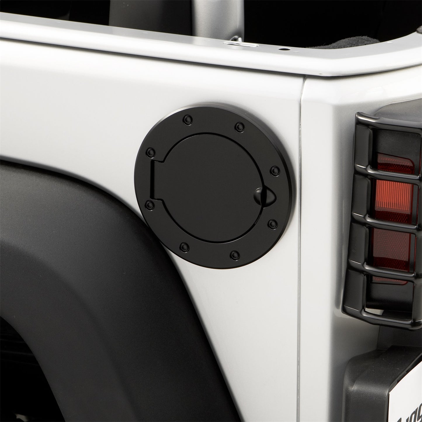 RUGGED RIDGE | 11229.02 | Fuel Cover Black Stainless Steel Jk Wrangler 07-18