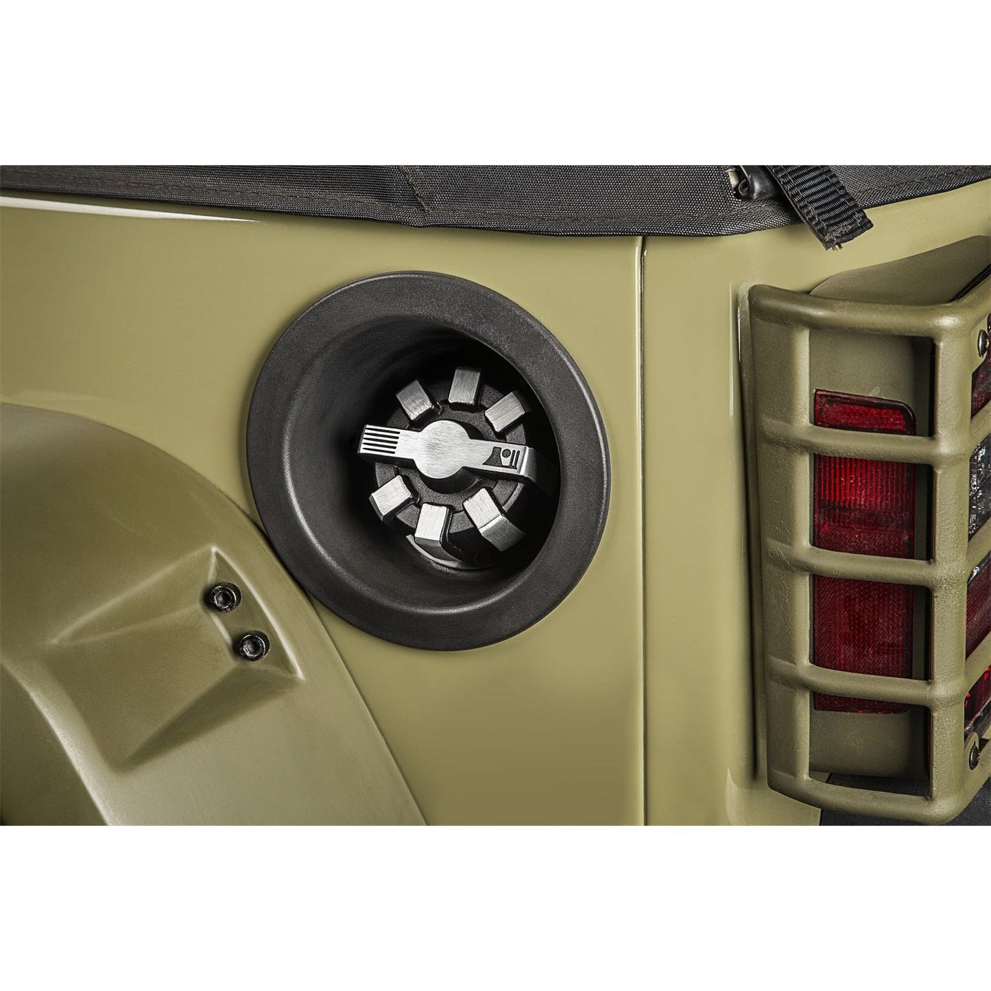 RUGGED RIDGE | 11229.11 | Elite Aluminum Fuel Cap, Brushed, 07-18 Jeep Wrangler Jk