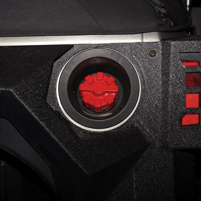 RUGGED RIDGE | 11229.12 | Elite Fuel Cap, Aluminum, Red, 01-18 Jeep Wrangler Tj/Lj/Jk/Jku