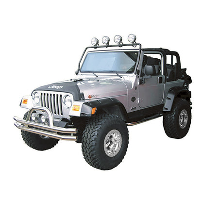 RUGGED RIDGE | 11232.01 | Full Frame Light Bar, Black Powdercoated, 97-06 Wrangler