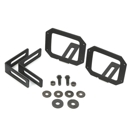 RUGGED RIDGE | 11232.24 | 07-15 Jeep Wrangler Led Light Mount Brackets Square
