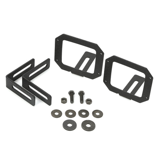 RUGGED RIDGE | 11232.24 | 07-15 Jeep Wrangler Led Light Mount Brackets Square
