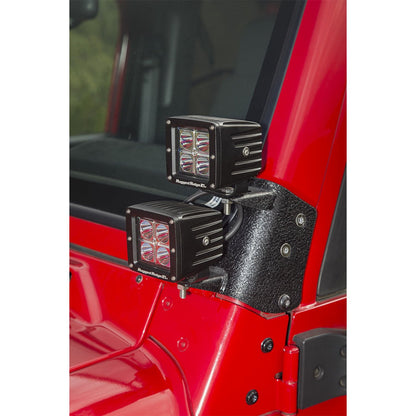 RUGGED RIDGE | 11232.36 | 97-06 Wrangler Dual A-Pillar Light Mount Black