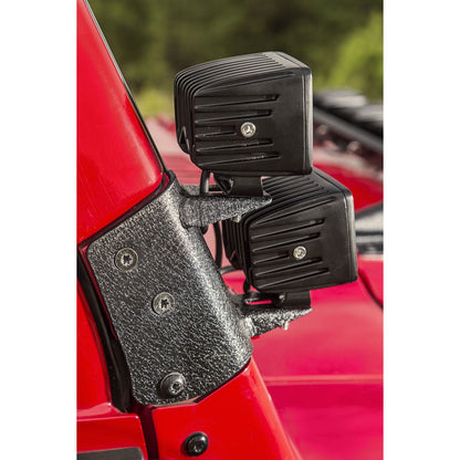 RUGGED RIDGE | 11232.36 | 97-06 Wrangler Dual A-Pillar Light Mount Black