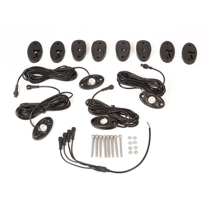RUGGED RIDGE | 11232.39 | Led Rock Light Kit, 4-Piece, White; 07-17 Jk