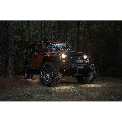 RUGGED RIDGE | 11232.39 | Led Rock Light Kit, 4-Piece, White; 07-17 Jk