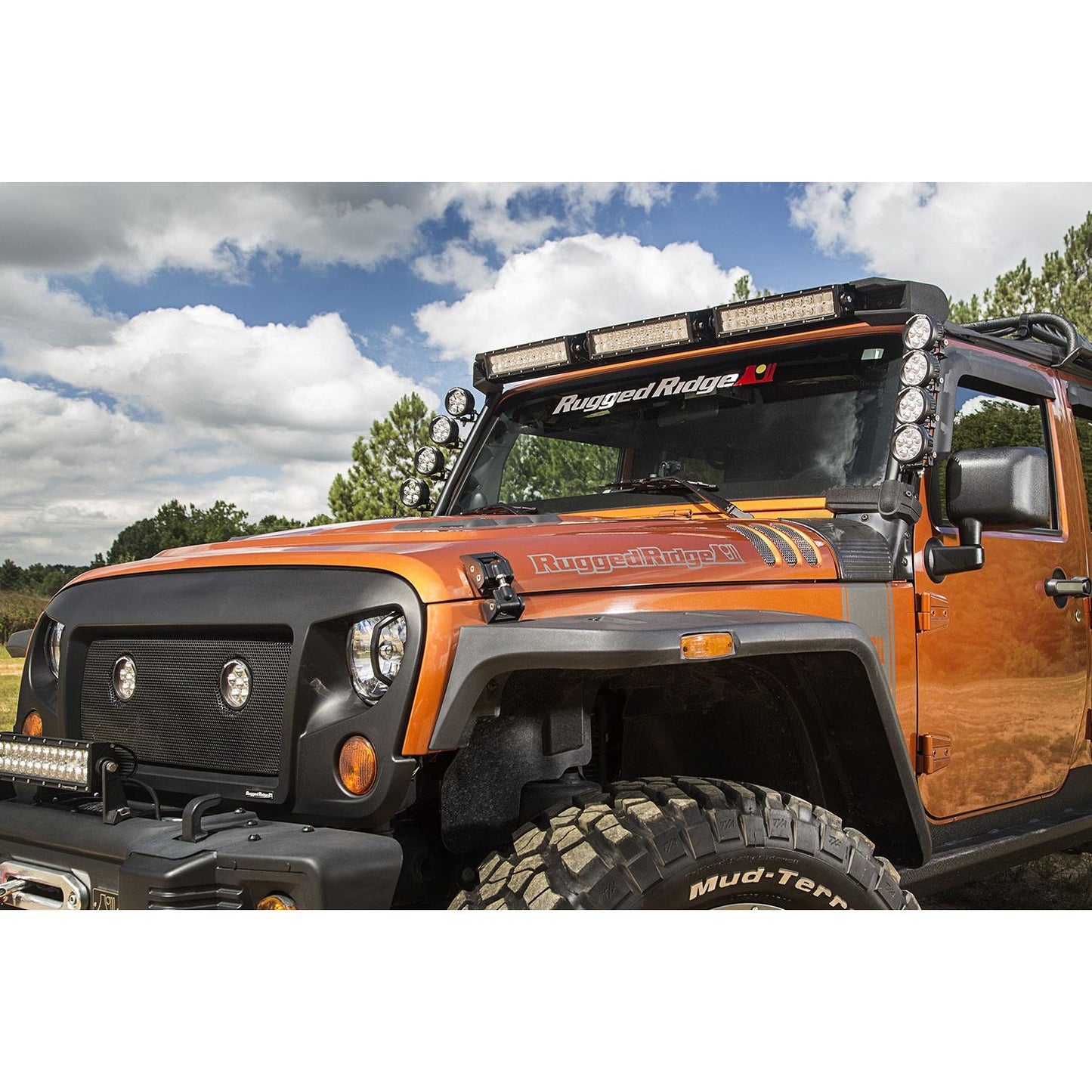 RUGGED RIDGE | 11232.5 | Elite, Fastctrack Windshield Light Bar; 07-18 Jk
