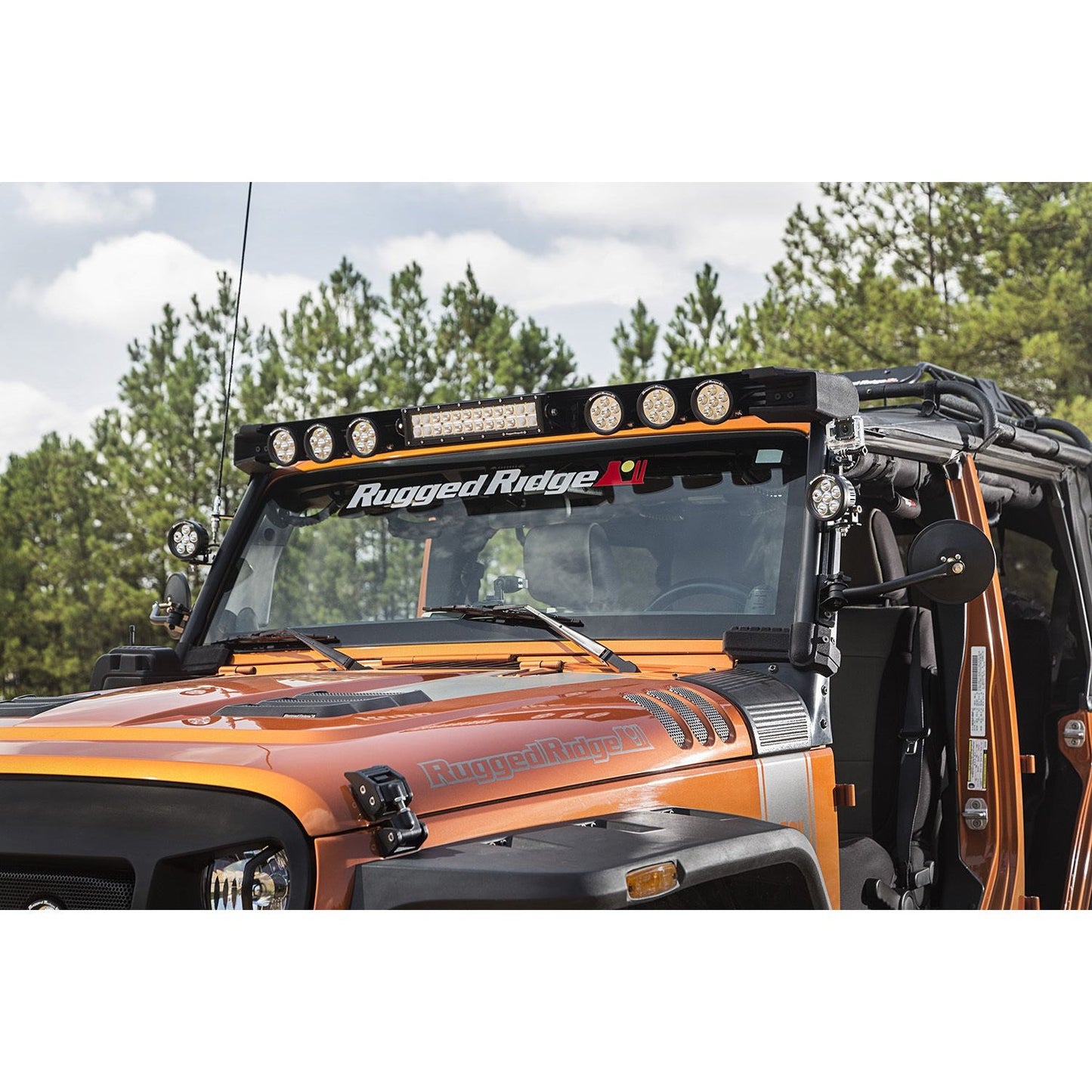 RUGGED RIDGE | 11232.5 | Elite, Fastctrack Windshield Light Bar; 07-18 Jk