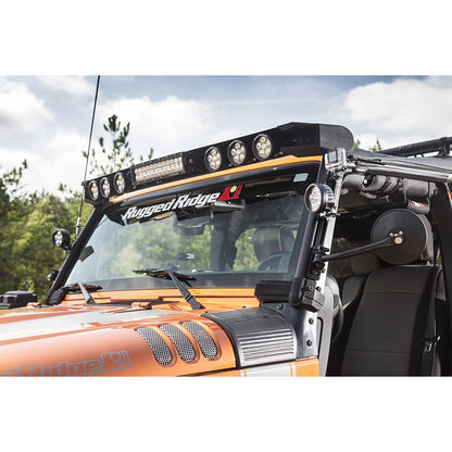 RUGGED RIDGE | 11232.5 | Elite, Fastctrack Windshield Light Bar; 07-18 Jk