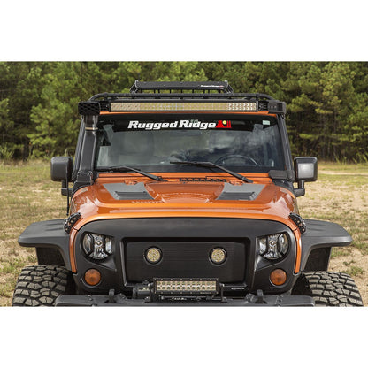 RUGGED RIDGE | 11232.5 | Elite, Fastctrack Windshield Light Bar; 07-18 Jk